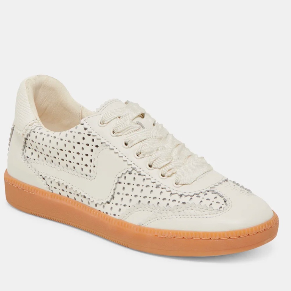 Dolce Vita Cream and Tan Sneakers